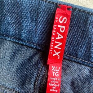 SPANX Womens SZ 14/16 Dark Blue Jean-ish ankle leggings
